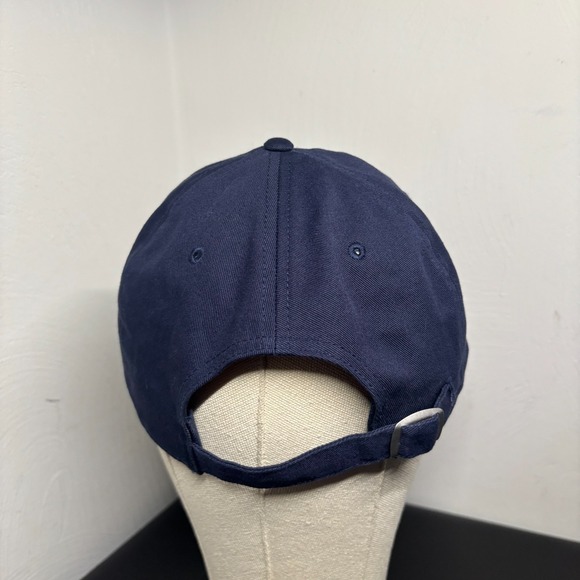 New England Patriots Fanatics Fundamental Adjustable Hat Navy Blue Cotton Cap - Picture 3 of 7